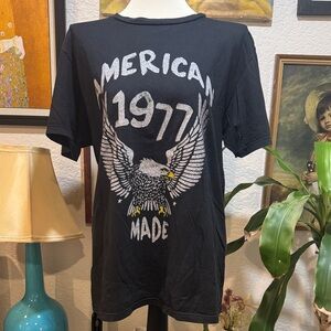 American Made 1977 Graphic Black Tee